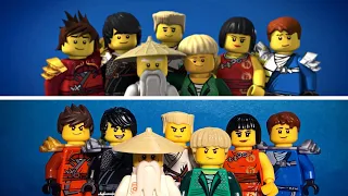 LEGO Ninjago Weekend Whip Intro Stopmotion Recreation - Side by Side Comparison!