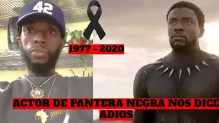 Muere Chadwick Boseman Actor de PANTERA Negra Debido a ESTO😰
