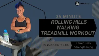 35 Minute Fat Burning Walking Treadmill Workout| Rolling Hills| High Energy