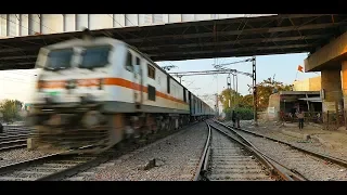 [IRFCA] BRC WAP-7 led AK Rajdhani @ 130 || Rhythmic Sound of Steel Wheels !!