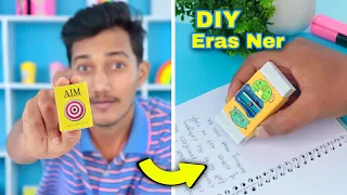 DIY 2 in 1 sharpener and eraser from matchbox || How to make sharpener and eraser