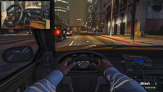 Taxi Driver Roleplay - GTA 5 [Steering Wheel Gameplay]