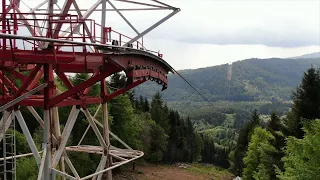 Funivia Mottarone, l'impianto dall'alto ripreso dal drone: i dettagli del pilone