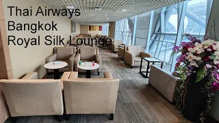 Thai Airways Business Class lounge Bangkok Concourse E review 4k