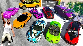 Collecting MICHAEL'S SECRET CARS in GTA 5..!🤩