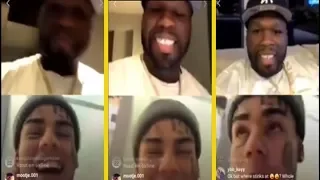 50 Cent Goes Live With His Son 6IX9INE!