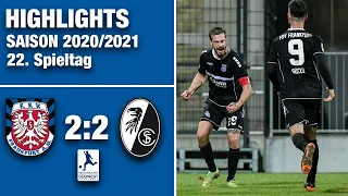 Highlights & Tore | FSV Frankfurt 2:2 SC Freiburg II | 25.Spieltag RL-Südwest 2020/2021