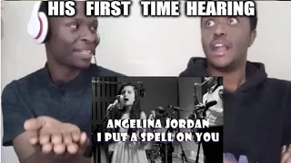 ANGELINA JORDAN | His Very First Time Hearing "I PUT A SPELL ON YOU" REACTION