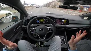 POV Drive VW Golf 2.0 TDI 150 DSG R-Line 2021 | GoPro 8 Black 1080