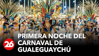 Más de 20.000 personas en la primera noche del Carnaval de Gualeguaychú en Argentina