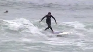 Longboarder Julie Cox surfs a variety of spots between LA & San Diego