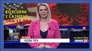 15 shkurt 2024 Edicioni i Lajmeve ne News24 ne studio Nisida Tufa (Ora 11.00)