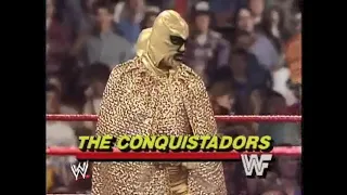 British Bulldogs vs The Conquistadors   Wrestling Challenge Nov 29th, 1987