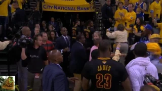 Fans Fight On TV In Front Of LeBron James