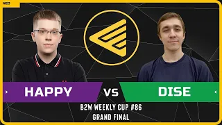 WC3 - [UD] Happy vs Dise [NE] - GRAND FINAL - B2W Weekly Cup #86