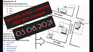 IELTS Listening Actual Test 2021 with Answers | 03.08.2021