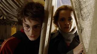 Гарри Поттер и Гермиона разговаривают перед первым испытанием / Гарри Поттер и Кубок огня