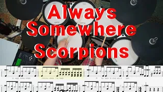 [View all] Scorpions Always Somewhere DrumCover Score