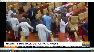 Majority MPs walk out of Parliament - Adom TV News (26-11-21)