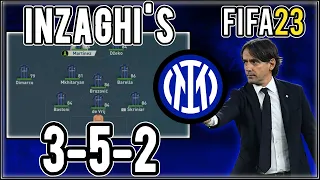 Replicate Simone Inzaghi's 3-5-2 Inter Milan Tactics in FIFA 23 | Custom Tactics Explained