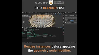 Geometry Nodes: Realize Instances (Blender)