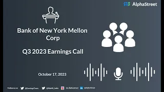 Bank of New York Mellon Corp Q3 2023 Earnings Call