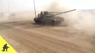 Танкова рота танків Т-64 на марші під час військових навчань