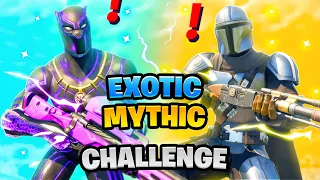 Fortnite Mythic Weapon vs Exotic Weapons Boss Challenge