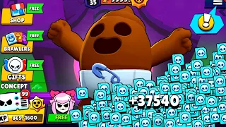 💩COMPLETE 37540 CREDITS!!!✅🎁|FREE GIFTS BRAWL STARS|Concept