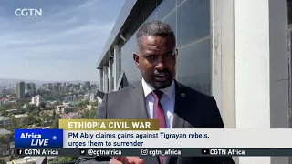 Ethiopian PM claims gains against Tigrayan rebels, urges them to surrender