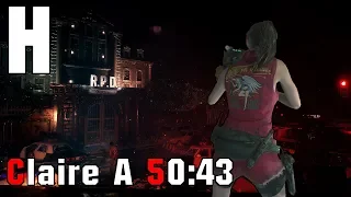 [OLD] Claire A Hardcore 50:43 Resident Evil 2 Remake | 120FPS