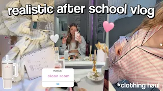 REALISTIC AFTER SCHOOL VLOG *clothing haul + update 🎀 🧖🏼‍♀️