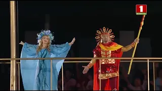Алена Ланская и Пётр Елфимов "Церемония открытия II Европейских игр"