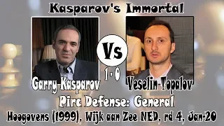 Kasparov's Immortal - Kasparov vs. Topalov, Wijk aan Zee 1999 | Chess Game