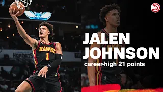 Jalen Johnson scores career-high 21 points in season opener