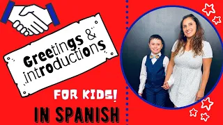 Learn Spanish kids "Greetings" (English to Spanish)