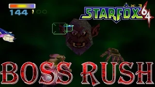 Star Fox 64 - Boss Rush (All Boss Fights)