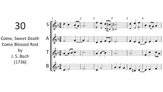 30. Come, Sweet Death Come Blessed Rest by J. S. Bach (1736)【36 Chorales for Band - Trumpet】