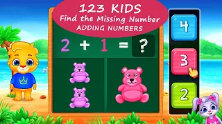123 Math Kids #5 - Let's Practice Addition Up To 20 with Lucas and Ruby! | RV AppStudios Games