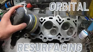 How to Resurface a cylinder head at home with an Orbital sander???!!??!??!?