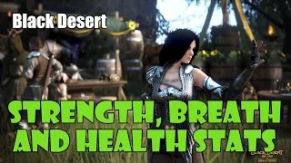 [Black Desert] Beginners' Guide to Strength, Breath, and Health Stats | Fitness Stats
