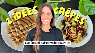 Crêpes TOURBILLON & Crêpes SPAGHETTIS (sans sucre) ! Chandeleur saine et gourmande