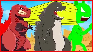 Godzilla vs CARTOON CAT - Godzilla Cartoon Compilation : Coffin Dance Meme Cover