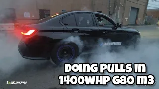 Doing Pulls in Mpowerhouse 8 Second G80 M3! Home of Some of the Fastest BMW's