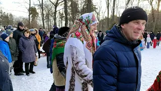 Рождественские гуляния в Ерлино Рязанской области 07.01.2020