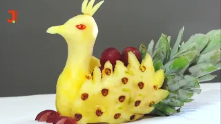 7 Different Ways to Cut Pineapple | Compilation of Food Decoration for Parties / Fruit Carving