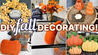 EASY FALL DECORATING IDEAS 🍂 DIY FALL DECOR ON A BUDGET! | Fall Front Porch | Fall Decor Crafts