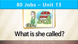 80 Jobs | Unit 13 | What is the woman called?