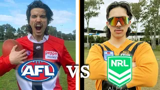 THE AFL VS NRL RAP BATTLE (FEAT. @Wesda)