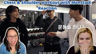 Chest & Shoulder workout with Monsta X | A Monsta X Reaction